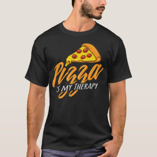 T-shirt Pizza Comme Thérapie Pizza Ironique Faire Chef 142