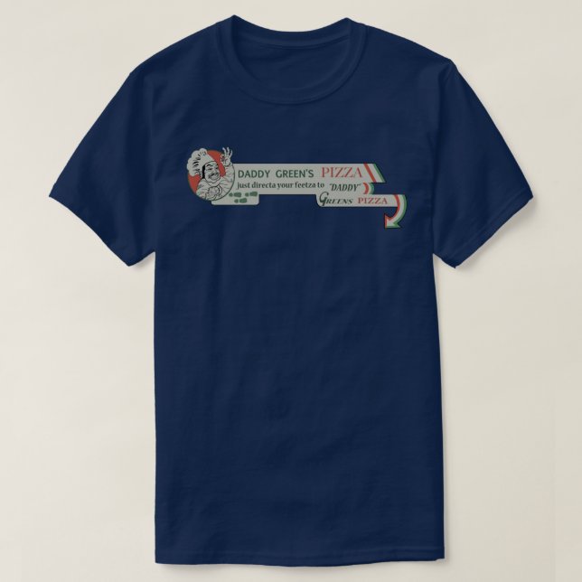 T-shirt Pizza Daddy Greens 1 (Design devant)