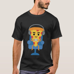 T-shirt Pizza de joueur drôle de garçon passionné de jeux