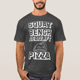 T-shirt Pizza de levage du banc de squat —5277