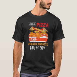 T-shirt Pizza de restauration rapide Nuggets de poulet Foo