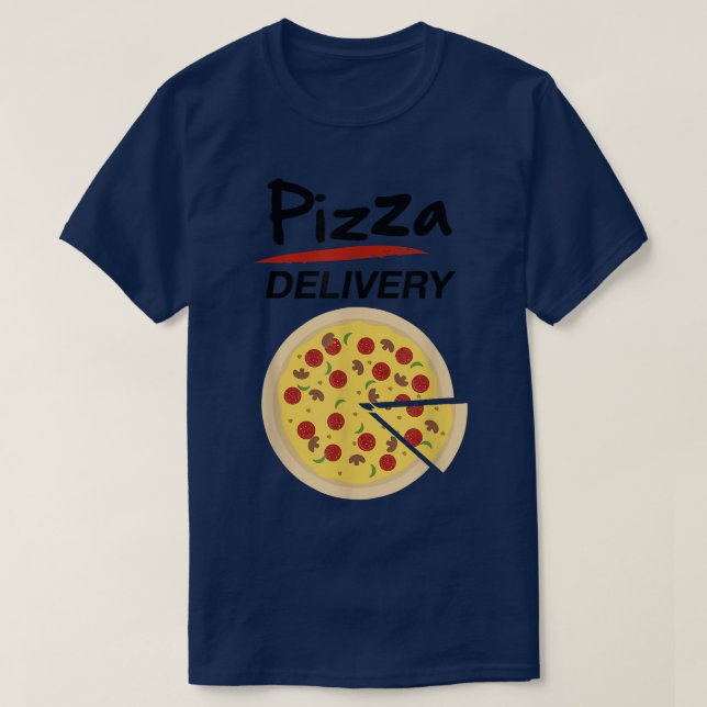 T-shirt Pizza Delivery Group Costume Food Driver Halloween (Design devant)