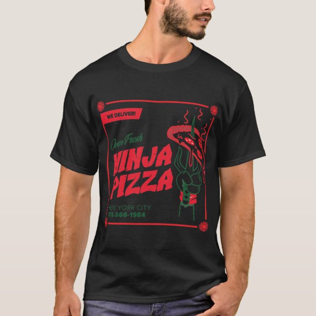 T-shirt Pizza Delivery vintage (Devant)
