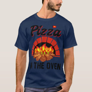 T-shirt Pizza Drôle Dans Le Four Femmes Enceintes Grossess