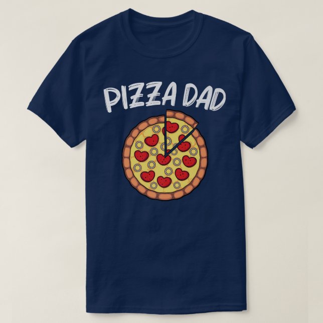 T-shirt Pizza Drôle Pour Papa Père Pizza Chef Pepper (Design devant)