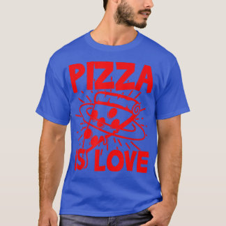 T-shirt Pizza Est Amoureux Pizza Amateurs Vêtements Pour V
