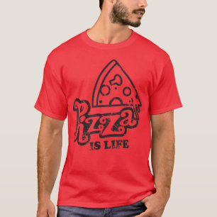 T-shirt Pizza est la vie J'aime la pizza amoureux de la no