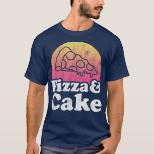 T-shirt Pizza et gâteau