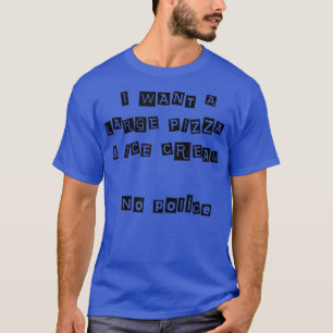T-shirt pizza et glaces