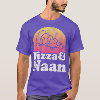 T-shirt Pizza et pain de Naan