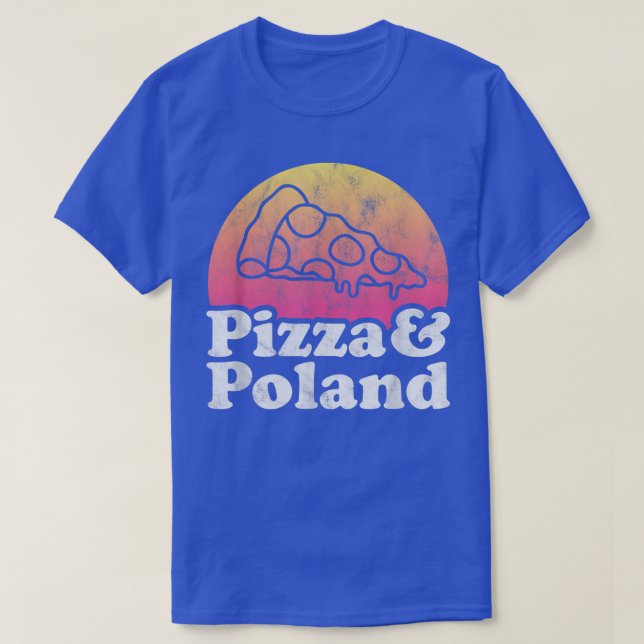 T-shirt Pizza et Pologne  (Design devant)