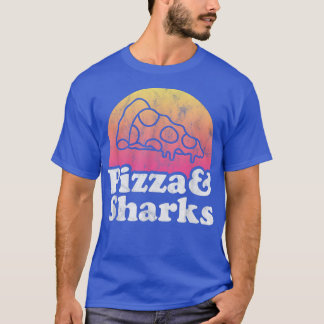 T-shirt Pizza et requins ou requins