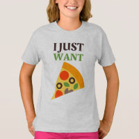 T-shirt Pizza Girls' Hanes TAGLESS®