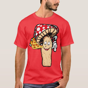 T-shirt Pizza Graphisme Funny Champignons Manger Pizza