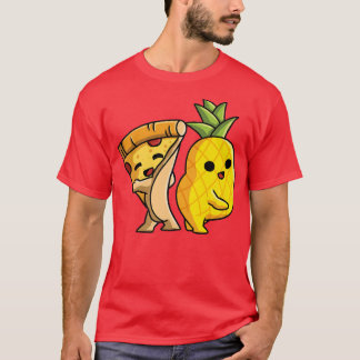 T-shirt Pizza Hawaii Couple Danse Ananas Et Pizza L