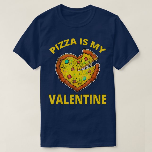 T-shirt Pizza Is My Valentine Funny Valentines Day Boys Gi (Design devant)