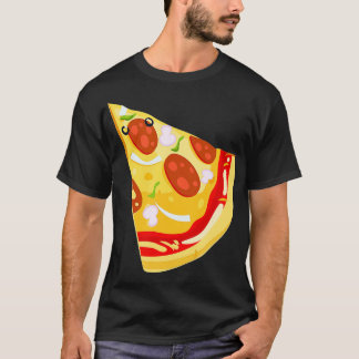 T-shirt Pizza Jeu de correspondances de tranches manquant 