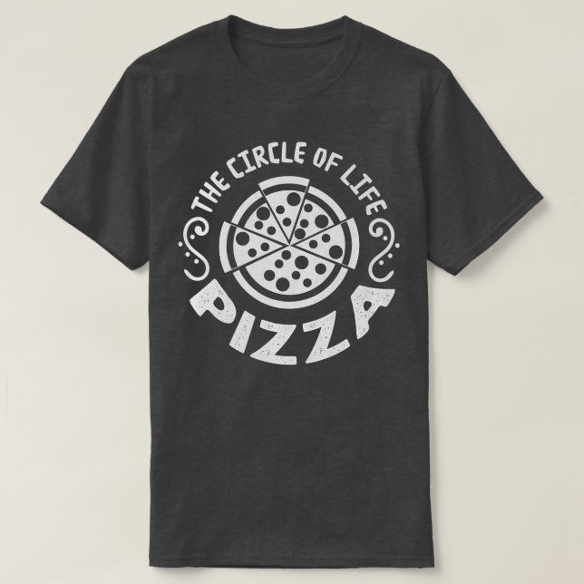 T-shirt Pizza Le Cercle De Vie Rétro 24504530 (Design devant)