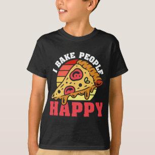 T-shirt Pizza Maker Je Cuis Les Gens Heureux, Pizza Baker