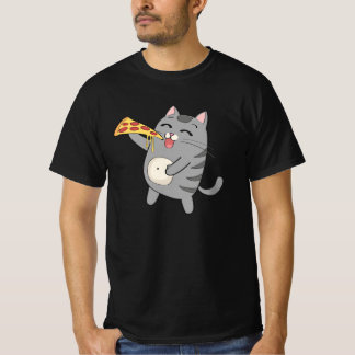 T-shirt Pizza mangée par les chats Funny Cat Pizza Cadeau