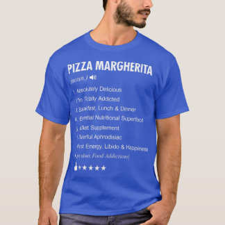 T-shirt Pizza Margherita Définition Signifiant Drôle