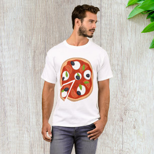 T-shirt Pizza Mozzarella aux Tomates et Basilic