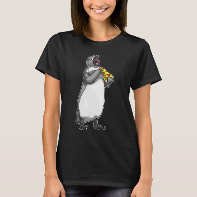 T-shirt Pizza Penguin (Devant)