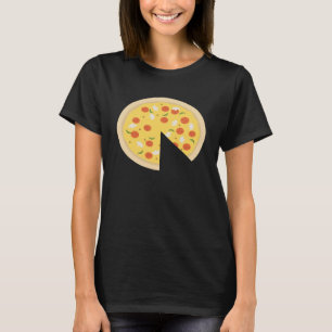 T-shirt Pizza Piece Slice Missing Père Son mignon