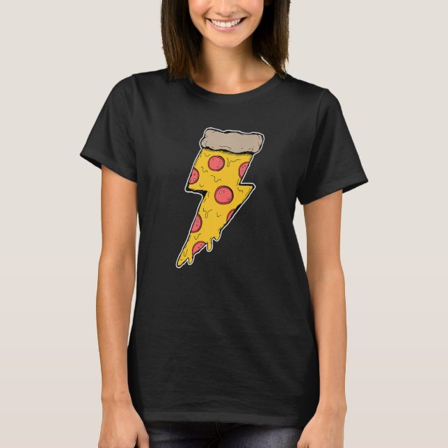 T-shirt Pizza Pizza cool pizza puissance éclair (Devant)