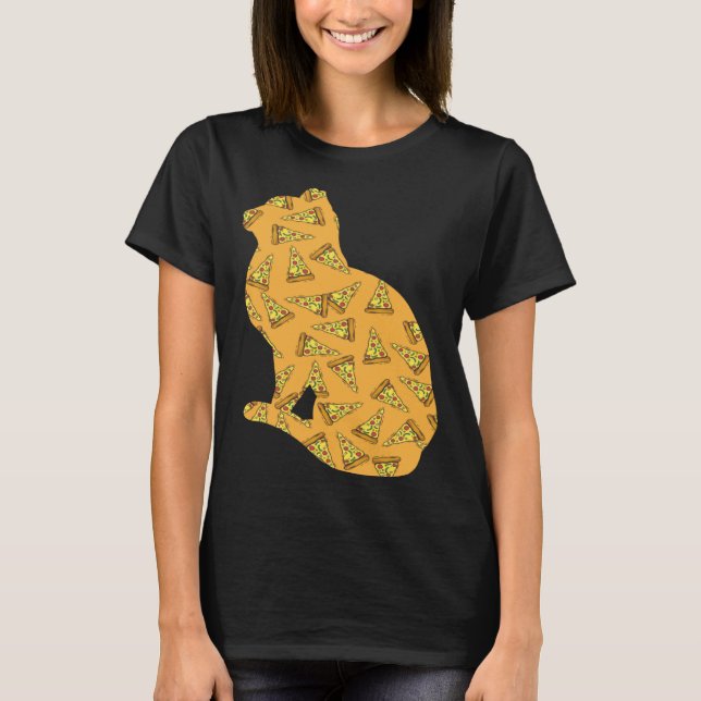 T-shirt Pizza  Pizzaiolo Pizza Cat (Devant)