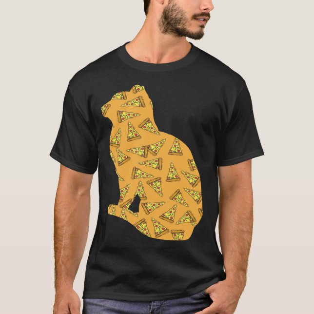 T-shirt Pizza  Pizzaiolo Pizza Cat (Devant)