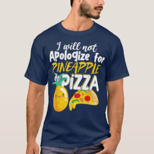 T-shirt Pizza Pizzeria à l'ananas mignon