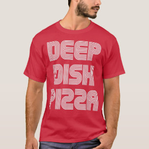 T-shirt Pizza Plat Profond Vintage Retro les années 70 80s