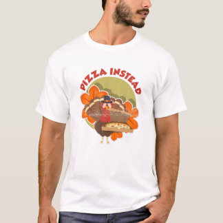 T-shirt Pizza Plutôt Dîner De Vacances Pèlerins Drôle Merc