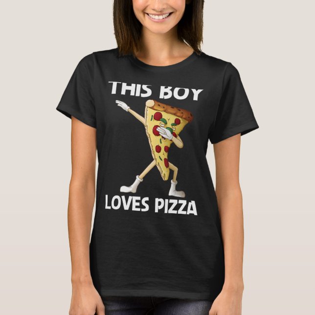 T-shirt Pizza Pour Garçons Pizza Slice Italien (Devant)
