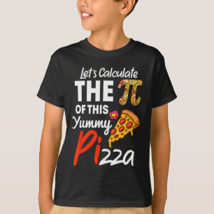 T-shirt Pizza Pun De Jour National Funny Enseignant Math E