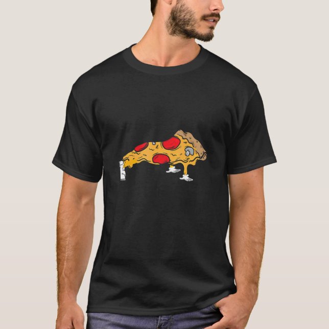T-shirt Pizza Push Ups Bodybuilding entraînement Gym Lift  (Devant)