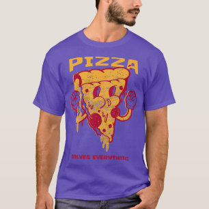 T-shirt Pizza Résout Tout Ce Drôle Pizza