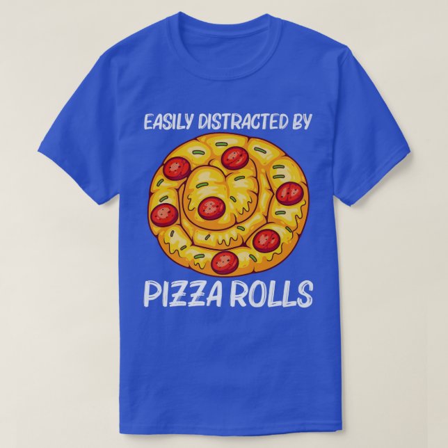 T-shirt Pizza Roll Design For Men Women Pizza Snack F (Design devant)