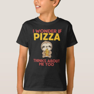 T-shirt Pizza Sloth Pizza Lover Drôle Dire