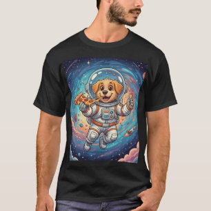 T-shirt Pizza Space Pawty pour hommes et femmes