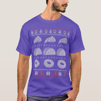 T-shirt Pizza Tacos Donut S Pour Femmes Hommes Cadeaux De
