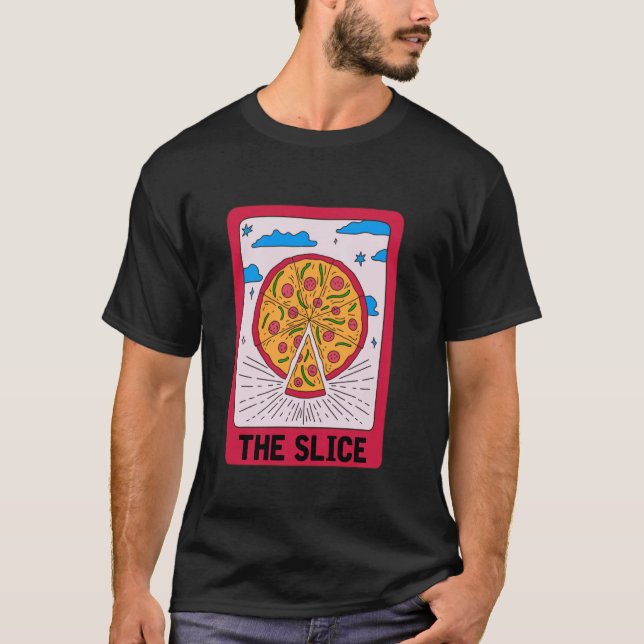 T-shirt Pizza Tarot Card Italian Food Halloween Pizza Love (Devant)