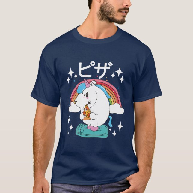 T-shirt pizza unicorne (Devant)