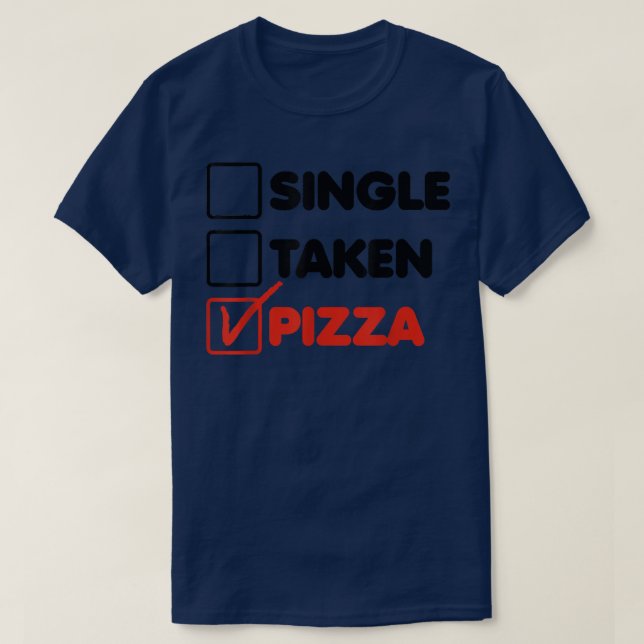 T-shirt Pizza unique prise cuisine italienne amoureux mang (Design devant)