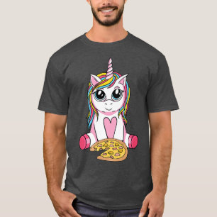 T-shirt Pizzacorn Graphique Pizza Lover Manger Italien 