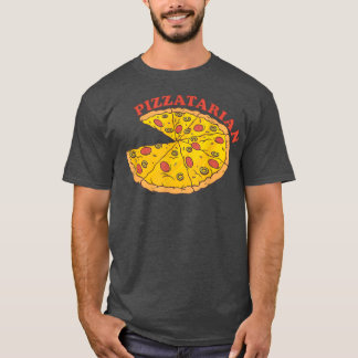 T-shirt Pizzatarian Pizzatarian Fast Food Amusant Pizza Lo