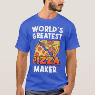 T-shirt Pizzeria de fabrication de pizza la plus grande au