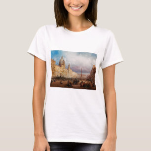T-shirt Place Navona Marché de Rome Années 1850 Art