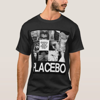 T-shirt Placebo black and white photo collage Brian Molko 